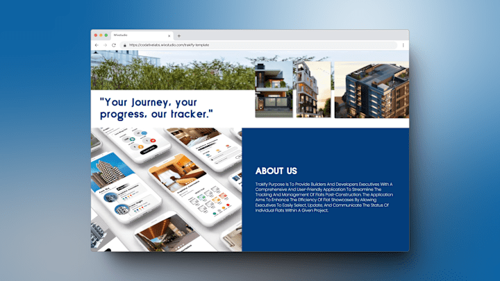 Cover image for Trakify: Website UI Design & Development