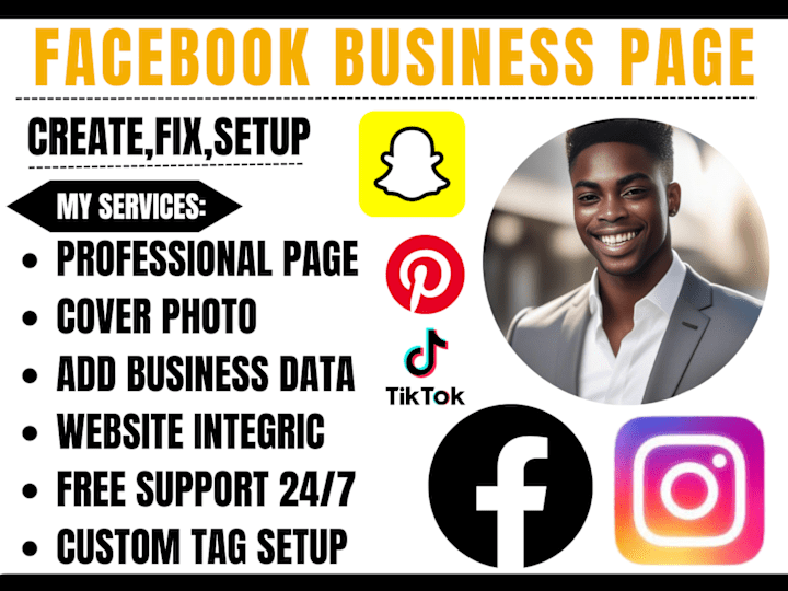 Cover image for I will do facebook business page create , social media pages 