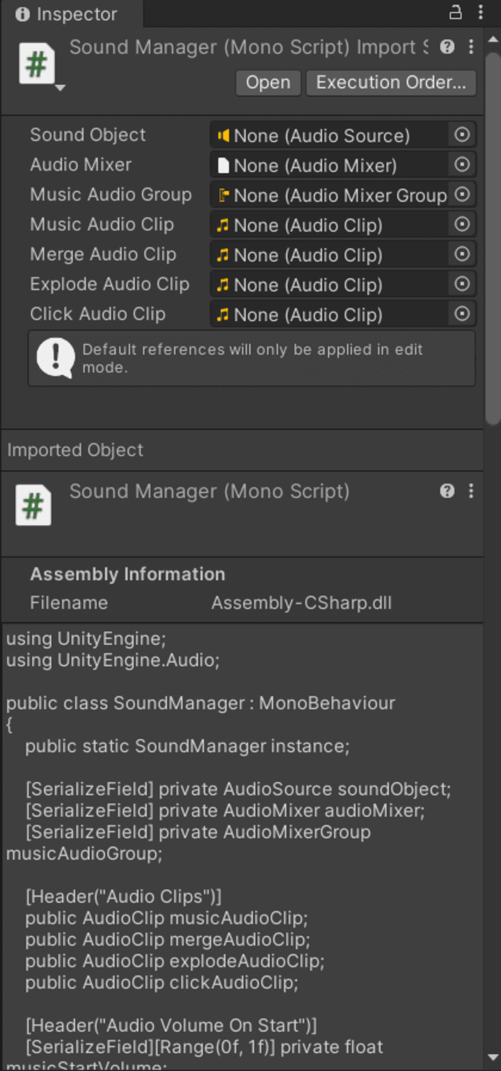 Cover image for Custom made Sound Manager Script