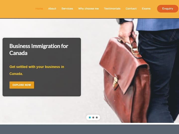 Cover image for Immigration Website