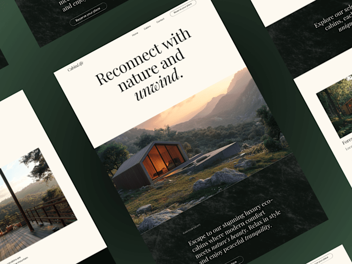 Cover image for CabinLife - Luxury Eco-friendly Cabin Template