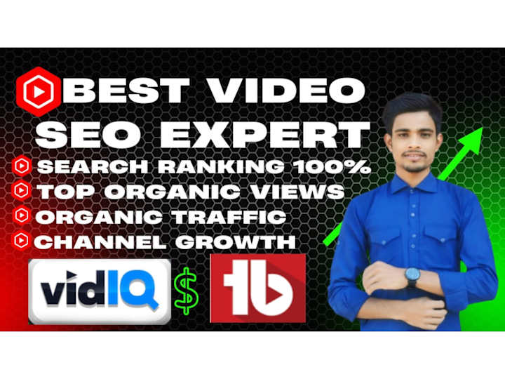 Cover image for I will be your youtube video SEO expert and channel growth