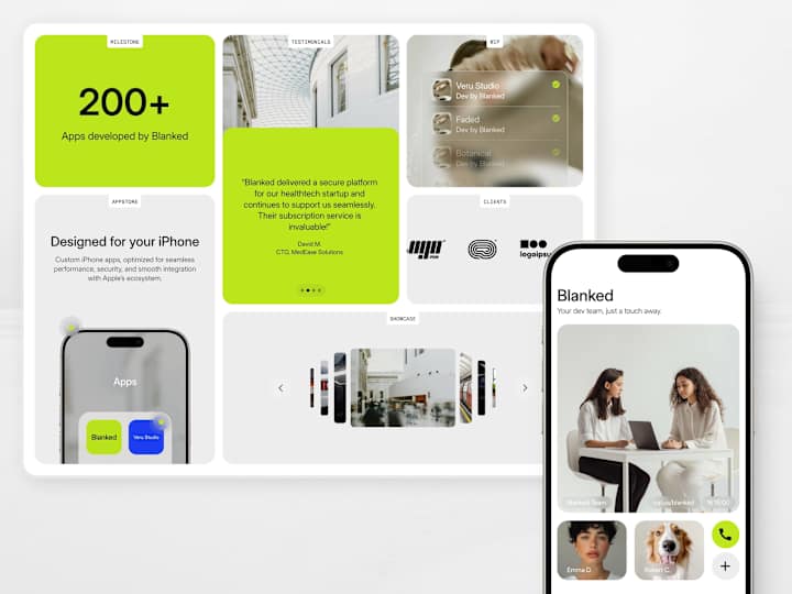 Cover image for Blanked – Agency Framer template