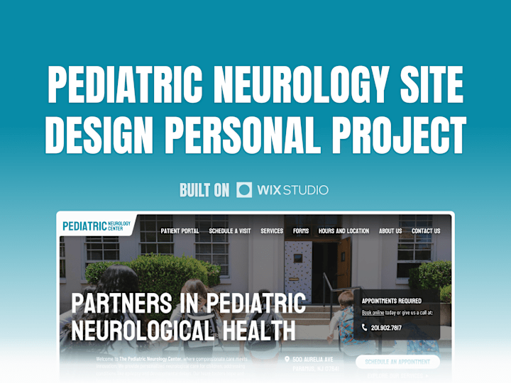 Cover image for Pediatric Neurology Clinic Website Design Personal Project