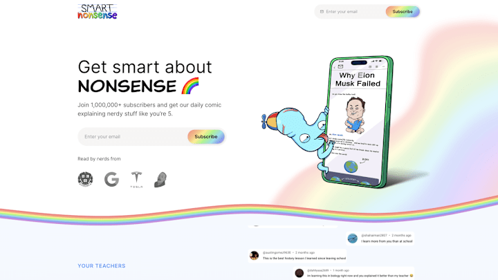 Cover image for How We Helped Smart Nonsense Build a 10k+ Email List in 5 Weeks