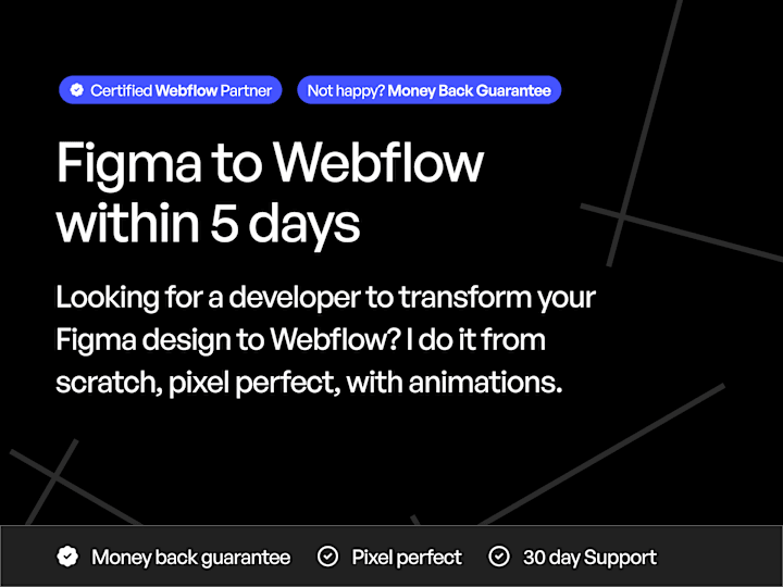 Cover image for Figma to Webflow Development.