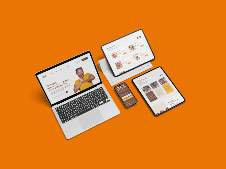 Cover image for UI/UX design for Mama Gâteau compaign