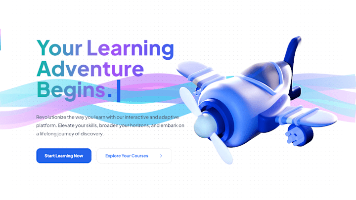 Cover image for E-Learning Platform Landing Page