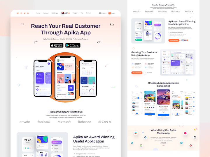 Cover image for Mobile App Landing Page
