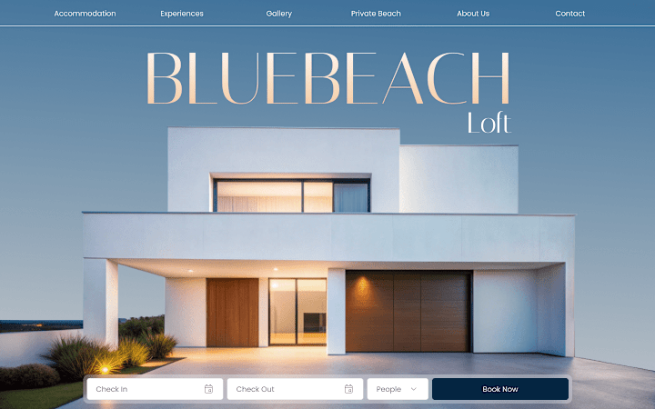 Cover image for Bluebeach Loft Website Design and Webflow Development