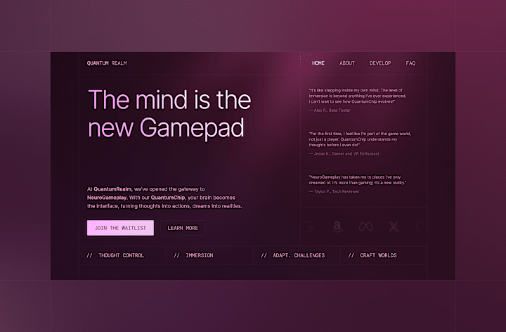 Cover image for ✨ UI Design for QuantumRealm ✨