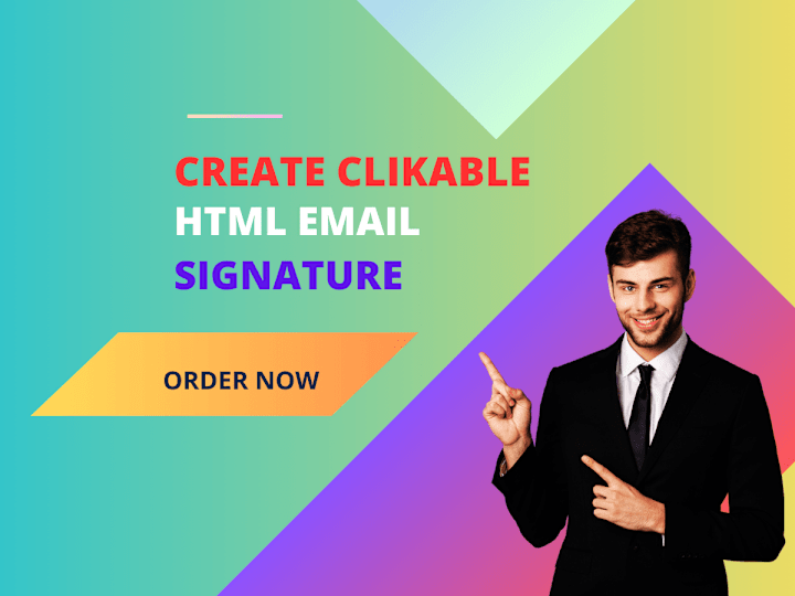 Cover image for Create Clickable HTML email signature 