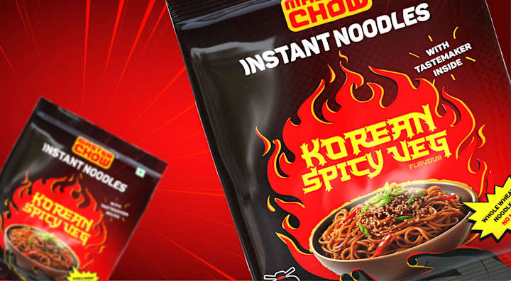 Cover image for Packaging That Pops: Master Chow Instant Noodles