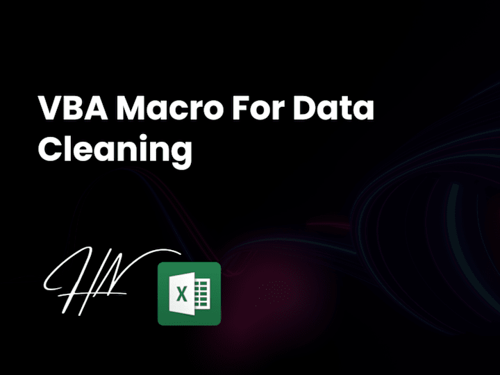 Cover image for VBA Macro for Data Cleaning