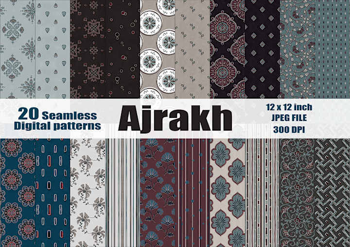 Cover image for Summer Ajrakh Pattern