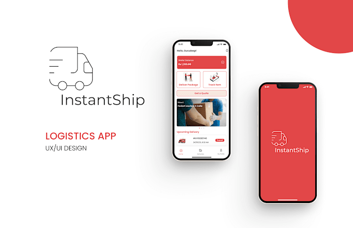 Cover image for InstantShip Logistics App :: Behance