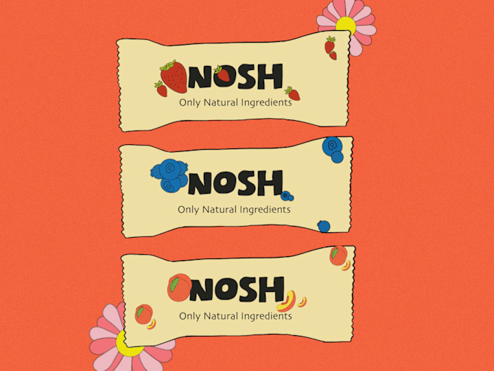 Cover image for Nosh - Protein shake & Bar | Brand Identity 