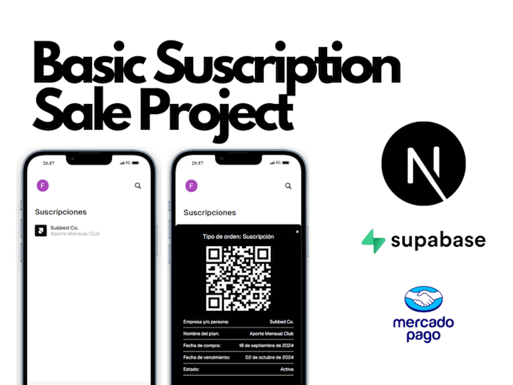 Cover image for Basic Suscription Sale Project