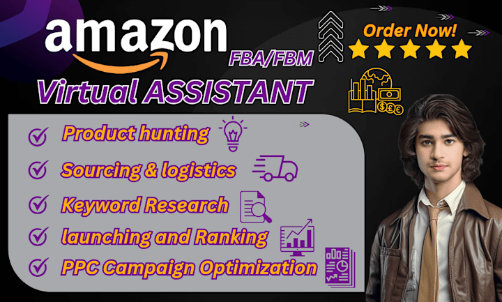 Cover image for I will be your expert amazon FBA virtual assistant