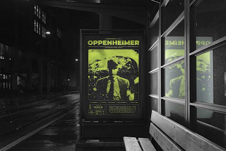 Cover image for OPPENHEIMER - Brutalist Poster Design