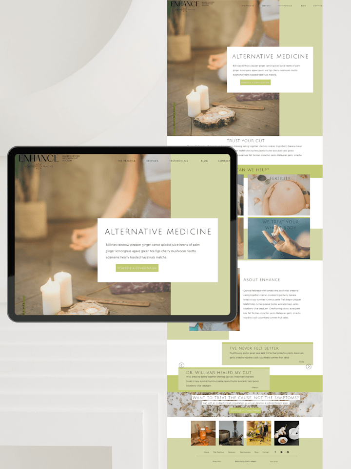 Cover image for Enhance Holistic Practice Website