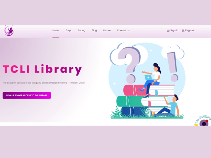 Cover image for Student & Institute Library Website