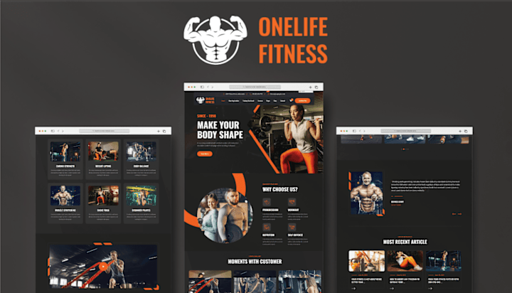 Cover image for Web designing of a Gym