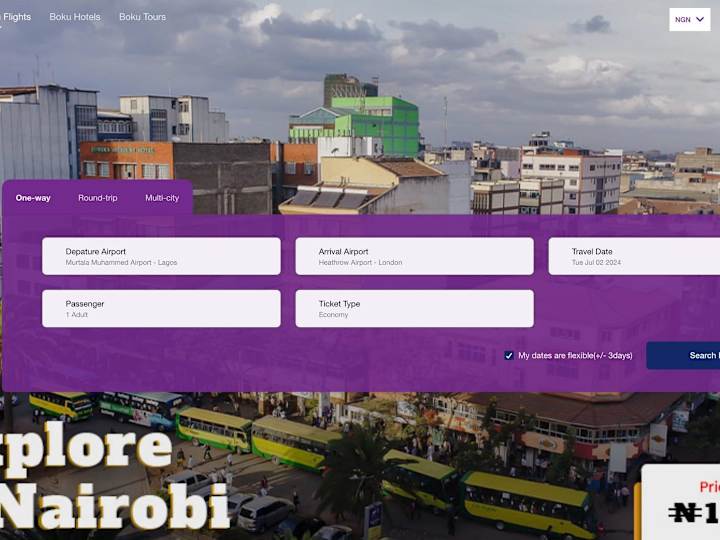 Cover image for FlyBoku - flight booking website