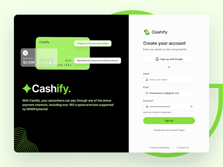 Cover image for Cashify - Telegram Subscription Platform