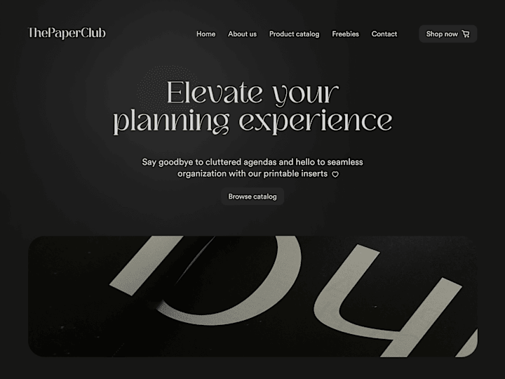 Cover image for ThePaperClub Website Landing Page Design