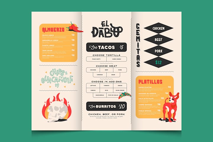 Cover image for El Diablo Taqueria Brand Identity 