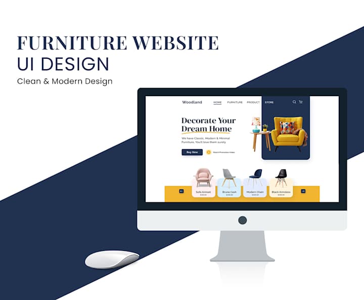 Cover image for Furniture Website | UI Design | Web Design | Figma