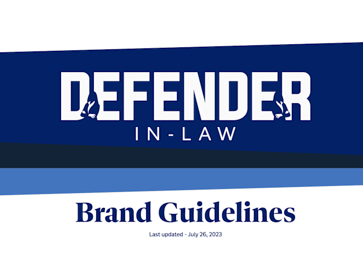 Cover image for Defense Attorney Brand Guide Sample