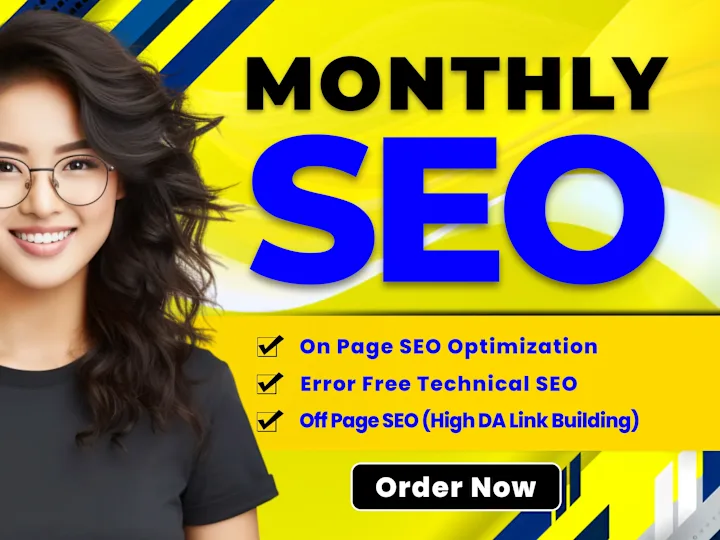 Cover image for Monthly SEO: Keyword research, on-page & off-page optimization