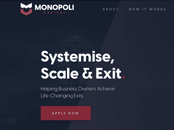 Cover image for Monopoli Capital: Website Copy