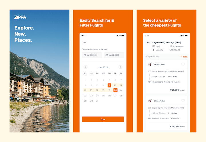 Cover image for Zippa Travel - Flight & Hotel Booking || Mobile & Web App