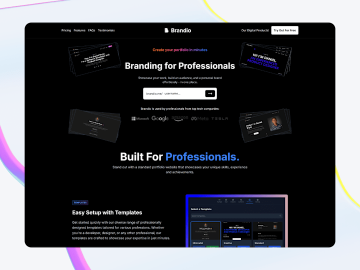 Cover image for Brandio - Portfolio Builder Development