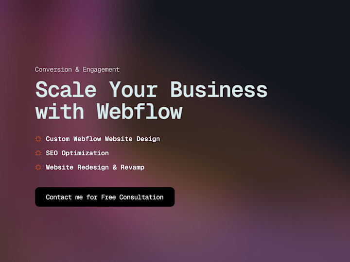 Cover image for Boost Your Digital Presence : ROI-Driven Webflow Website 