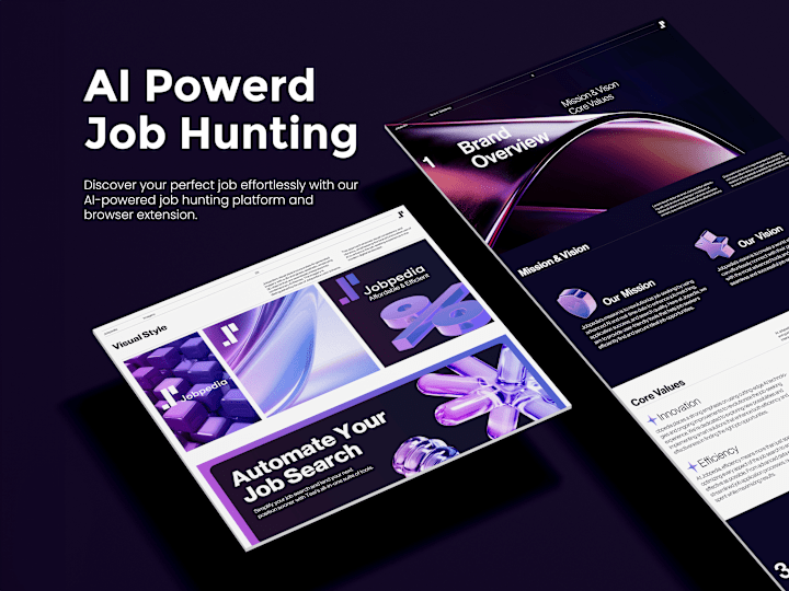 Cover image for UX Research & Branding for AI Powered Job Hunting Extension.