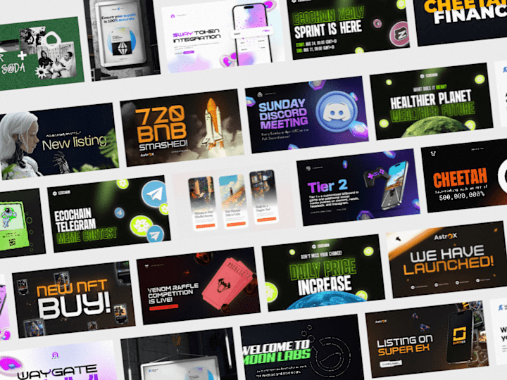 Cover image for Unlimited Crypto Graphics & Motion Design for Marketing & Social