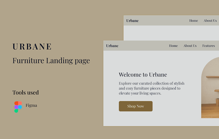 Cover image for URBANE - furniture landing page 