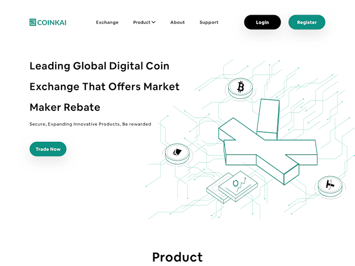 Cover image for CoinKai Landing Page Design