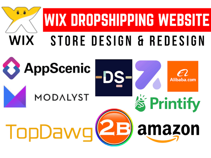 Cover image for WIX | Wix dropshipping website via Autods Modalyst Appsenic 
