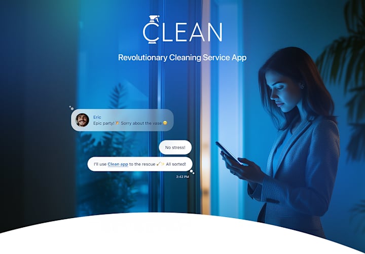 Cover image for CLEANING SERVICE APP | DESIGN UI UX | MOBILE APP |