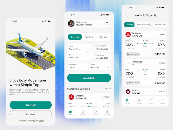 Cover image for Flight Booking App UI