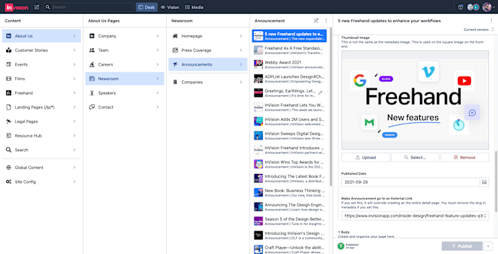 Cover image for InVision: Custom Content Management System Development