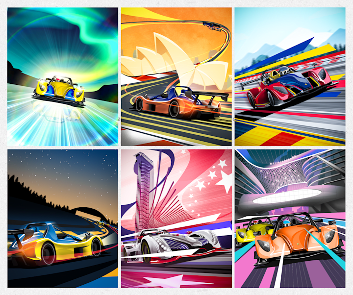 Cover image for Radical Motorsports 2023 Season Posters(Client Work)