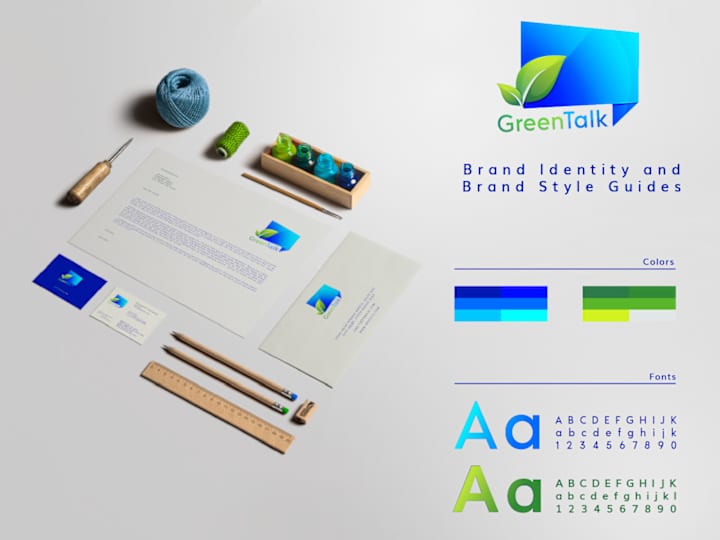 Cover image for GreenTalk - Brand Identity and Brand Style Guides