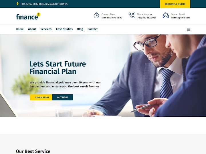 Cover image for Finance Website