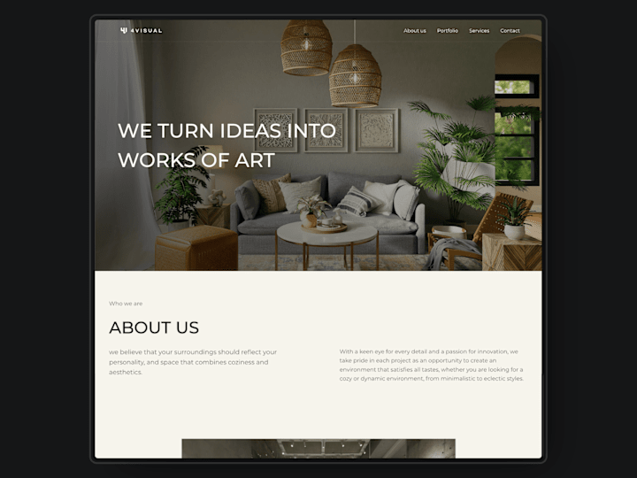 Cover image for Interior Design Agency Website